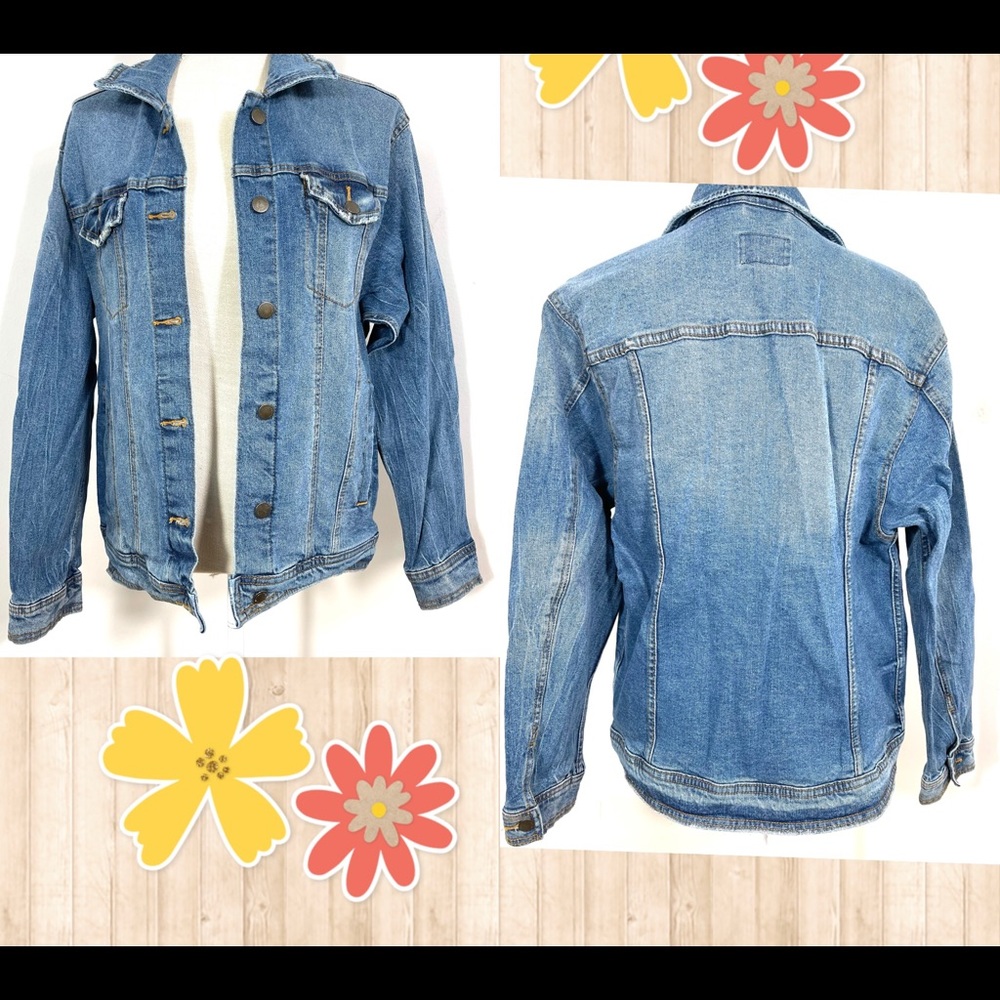 Universal Thread Button Front Blue Denim Jacket W… - image 1